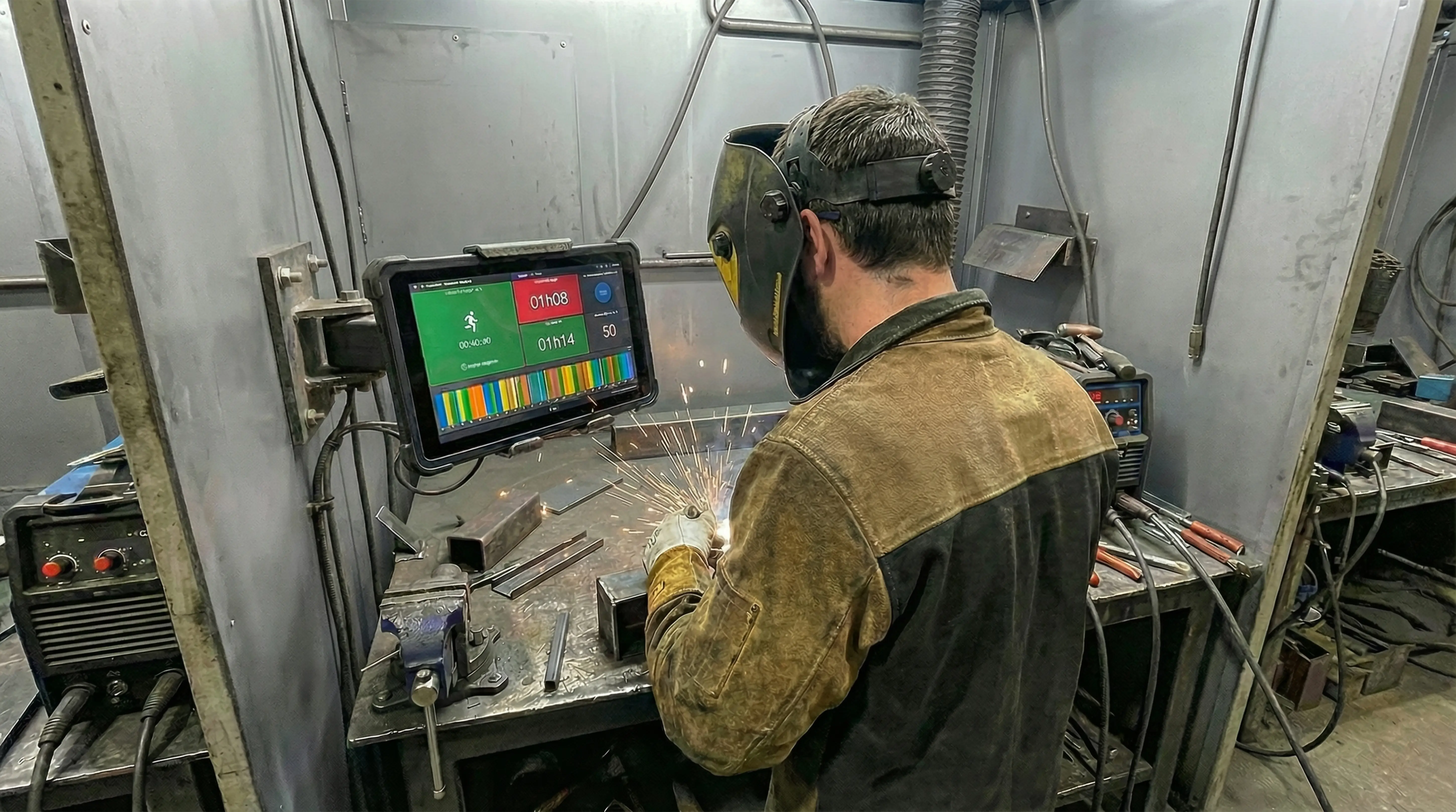 Welding monitoring interface